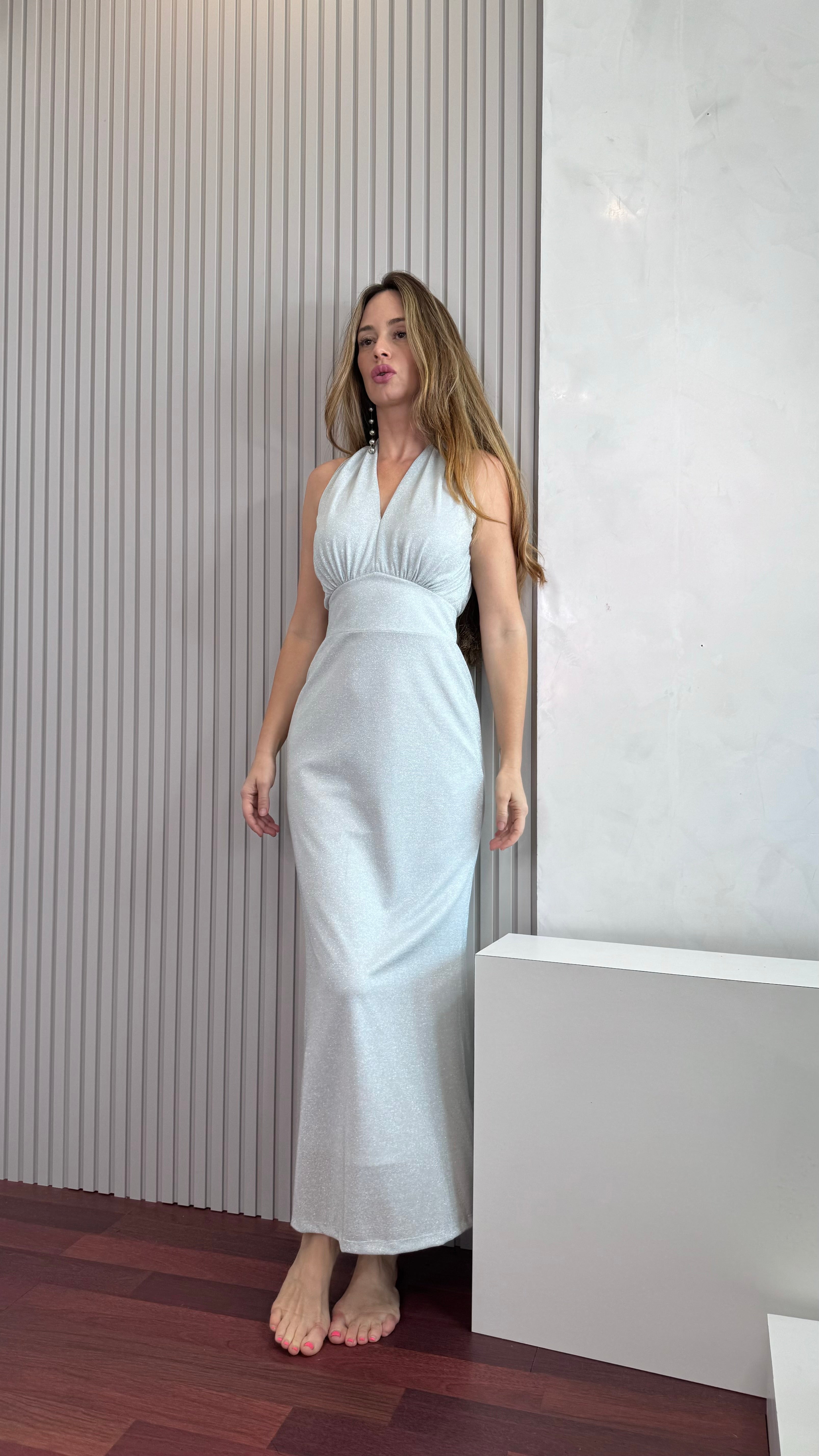 SKAYLA DRESS LUREX CHOLET 903231003 - Blueberry Boutique