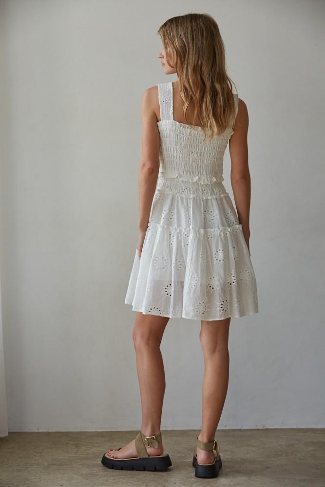 Alexie Eyelet Smocked Mini 9316