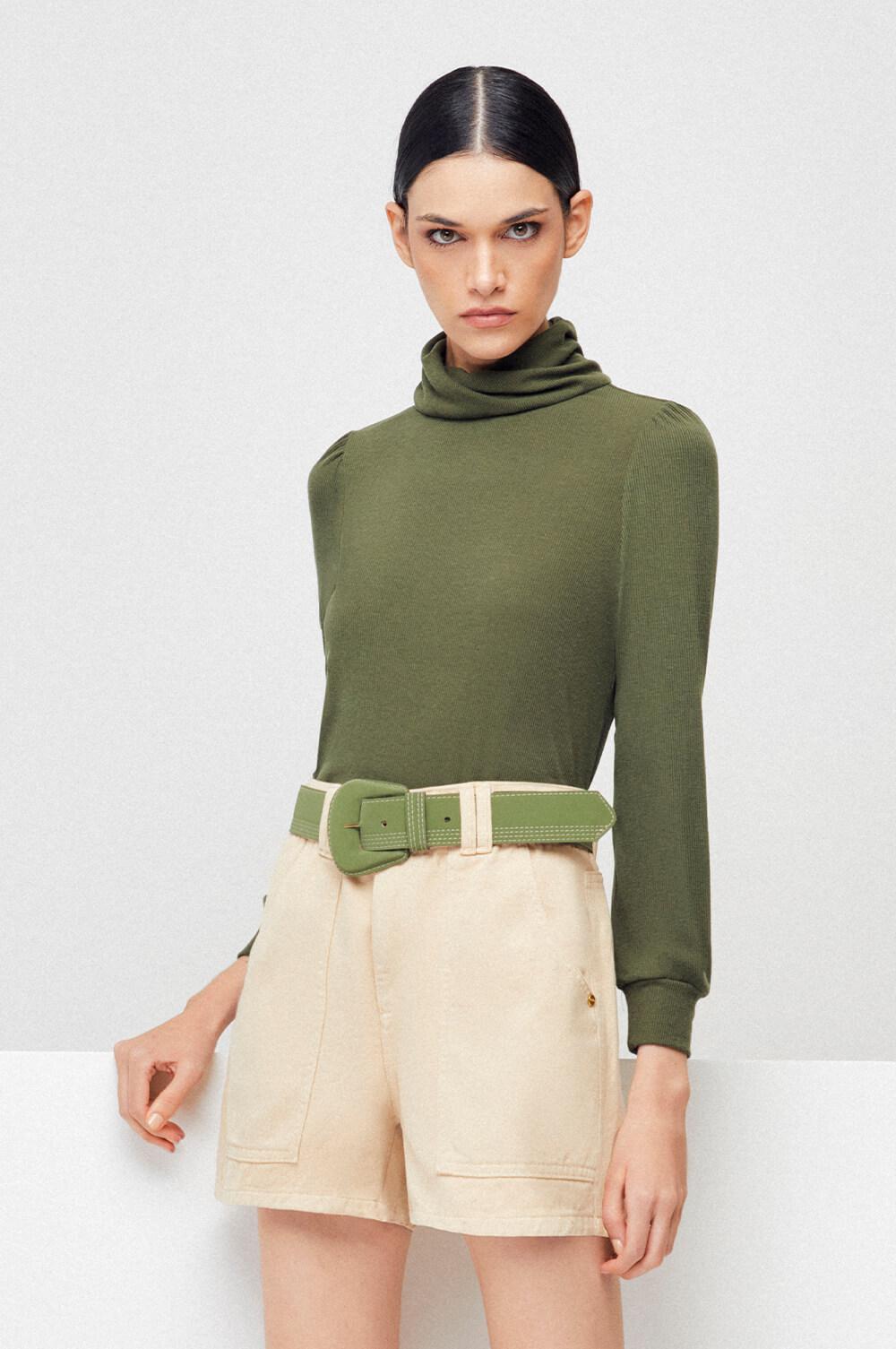 BLOUSE TURTLENECK 101240332 - Blueberry Boutique