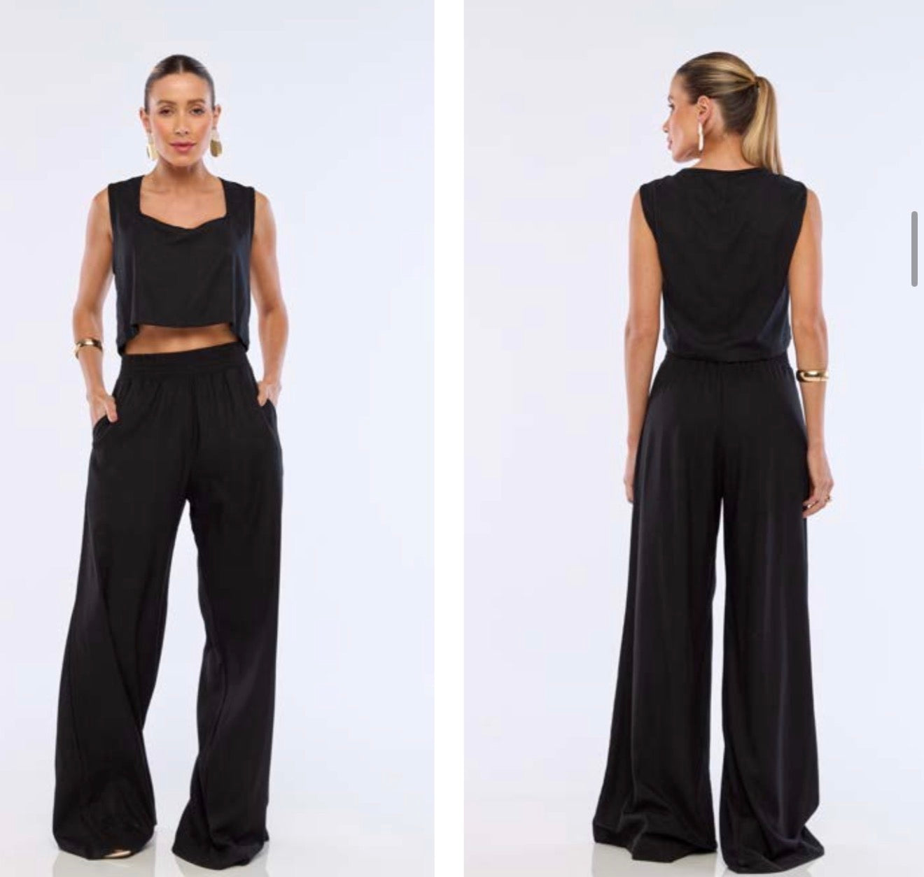 Pant linen Zoew elastic Z26