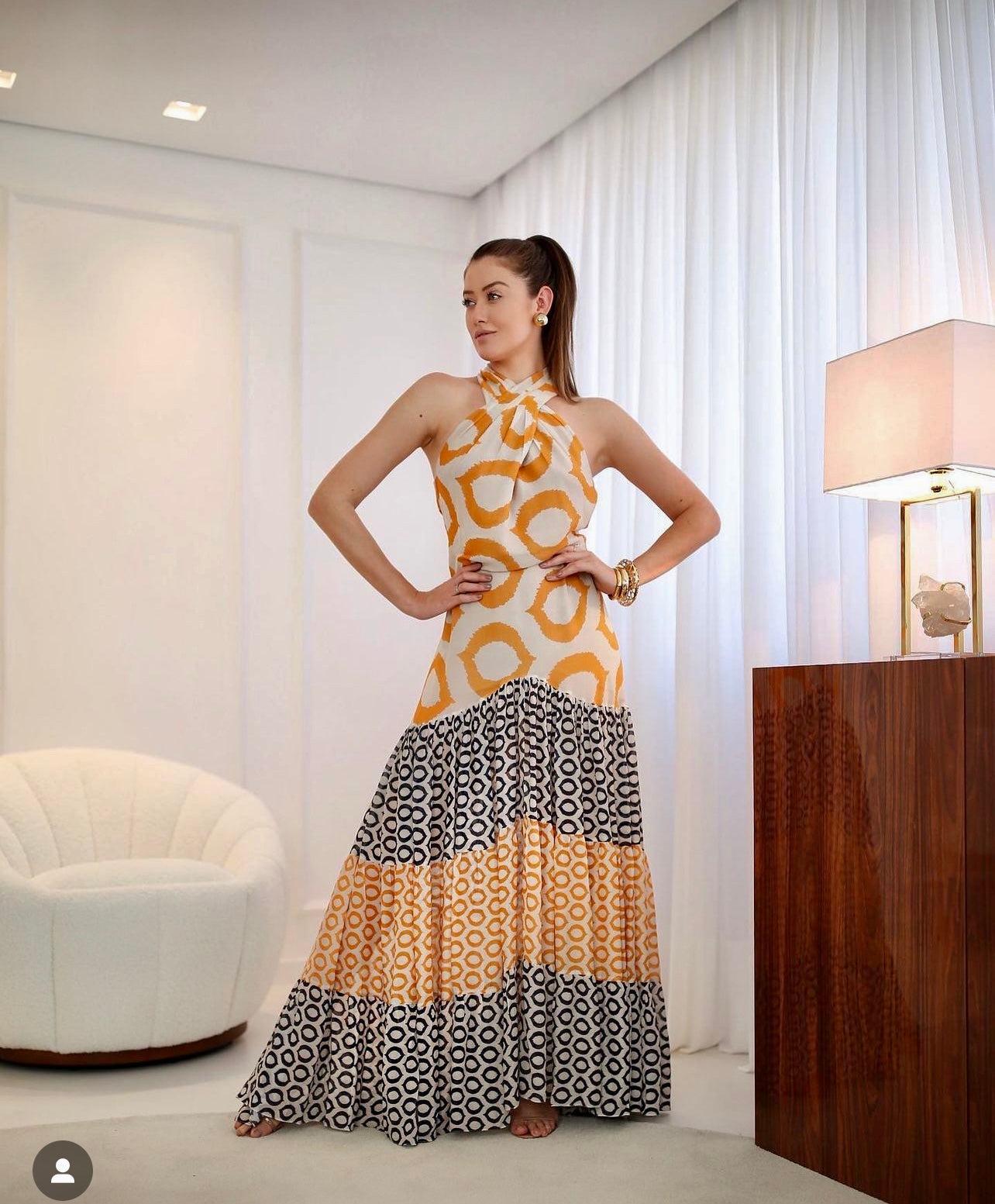 GLAM DRESS CHOLET MAXI 902220829B - Blueberry Boutique