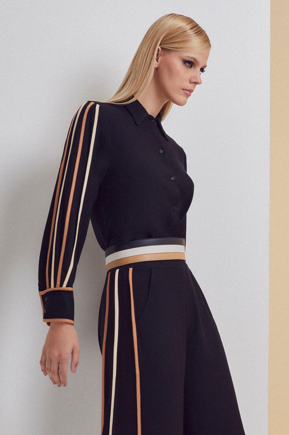 SHIRT CREPE CHOLET 201240304 - Blueberry Boutique