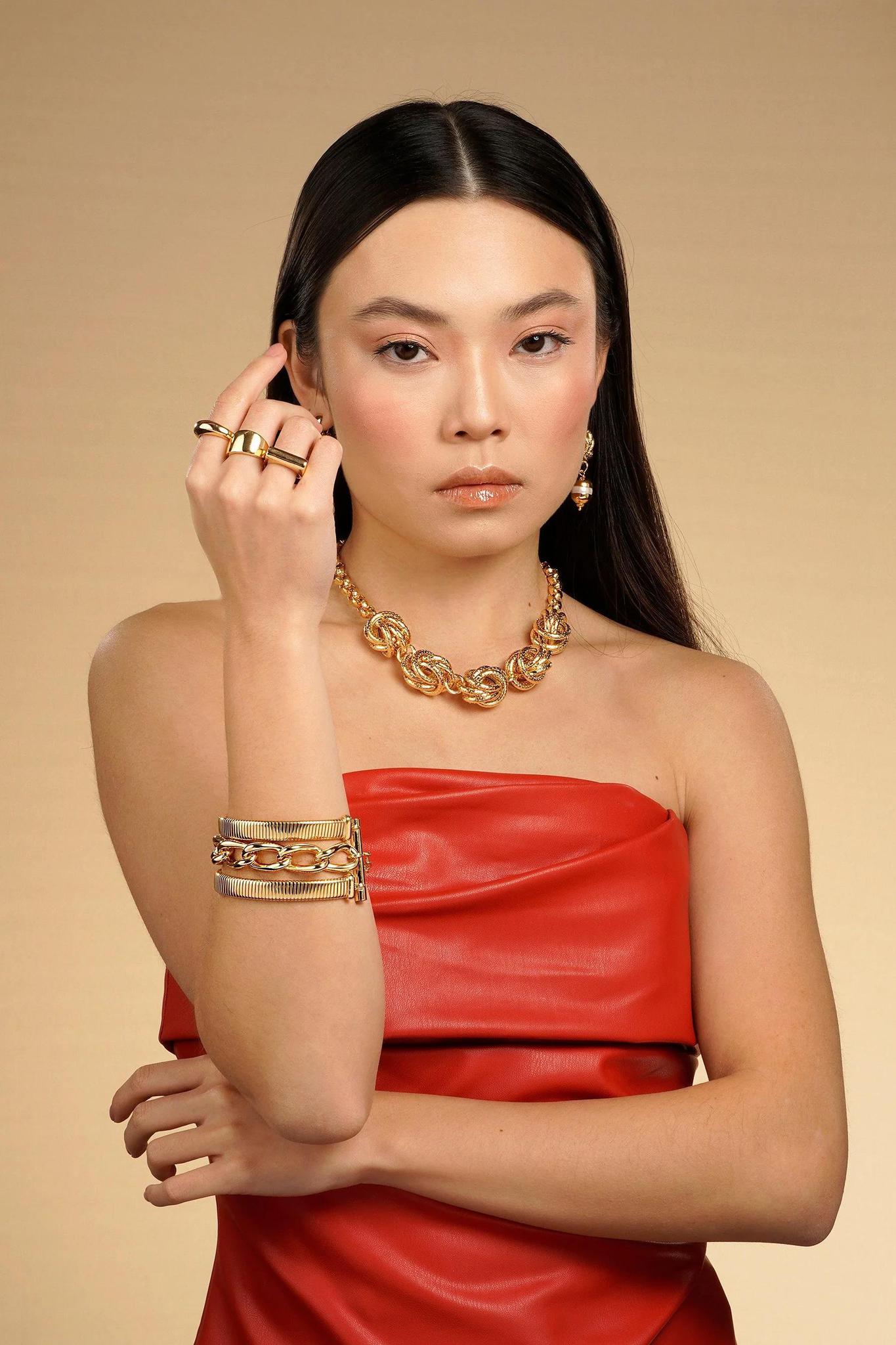 CAMBODIA KNOT CS NECKLACE 37908 - Blueberry Boutique