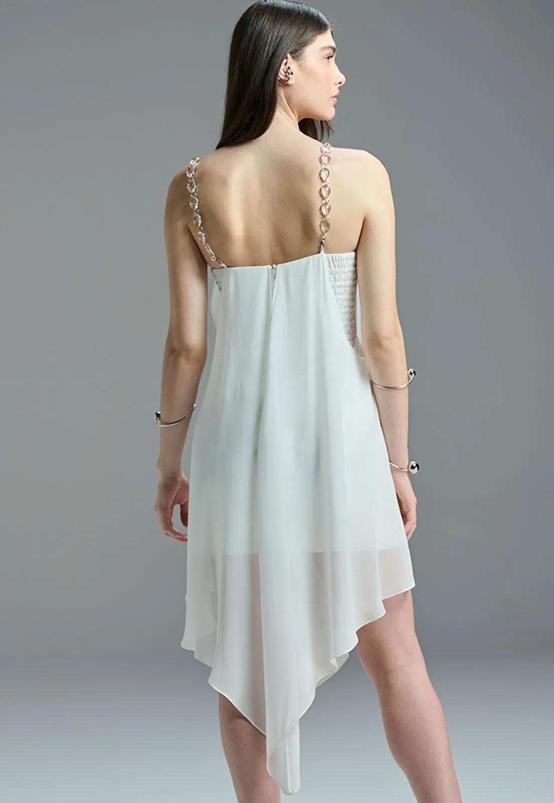 SHORT DRESS WITH STRAPS CAOS 56329 - Blueberry Boutique
