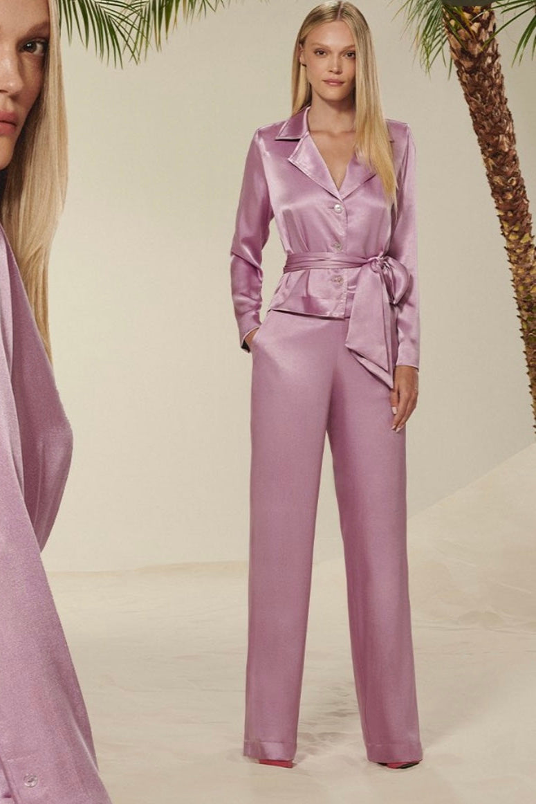 BLAZER CREPE SATIN CHOET - Blueberry Boutique