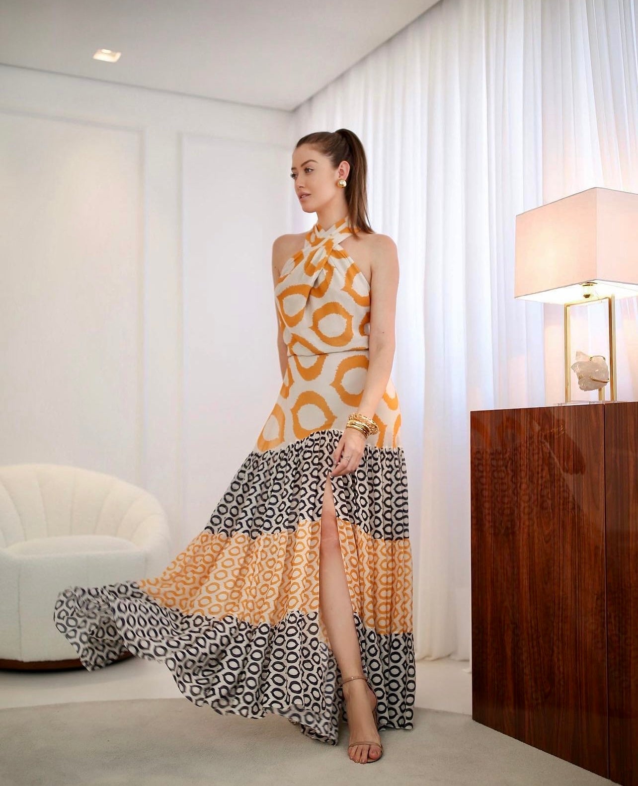 GLAM DRESS CHOLET MAXI 902220829B - Blueberry Boutique