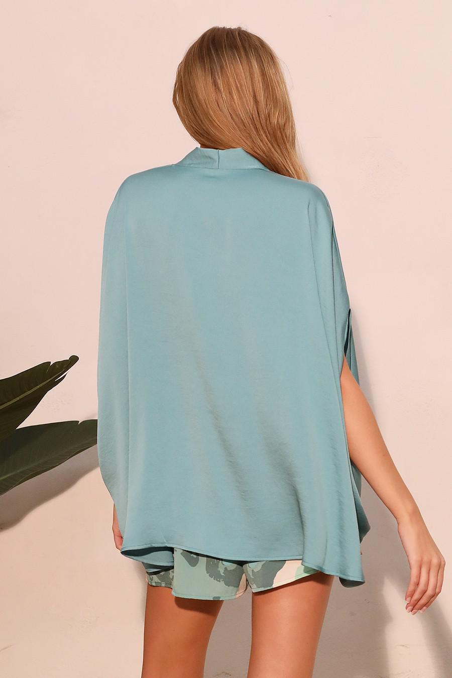 CANOAS BLOUSE CROSS FRONT 8356 - Blueberry Boutique