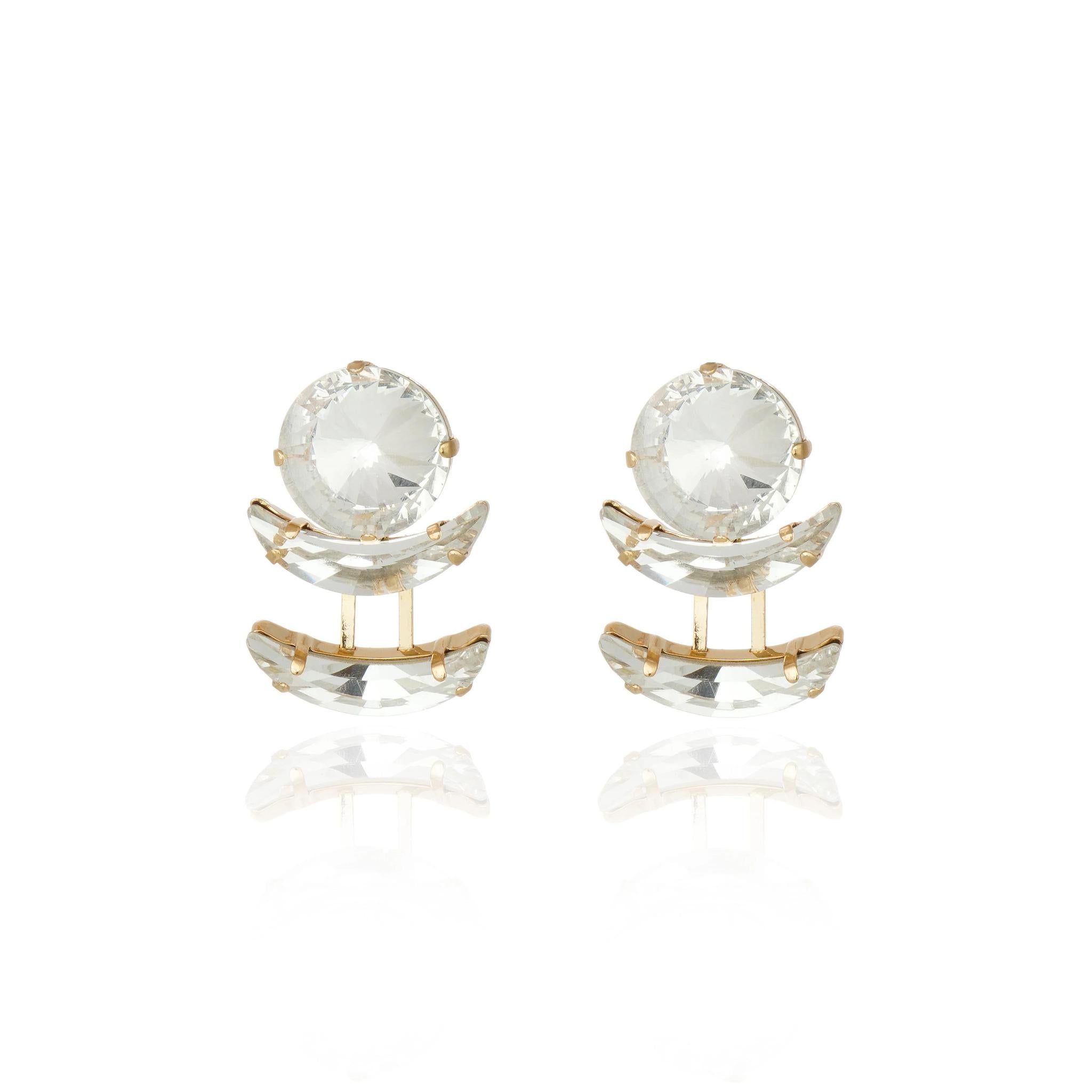 HELENA MOON DROP CS EARRING - Blueberry Boutique