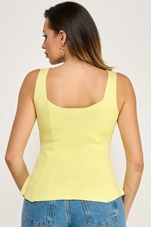 Peplum knit top 45677