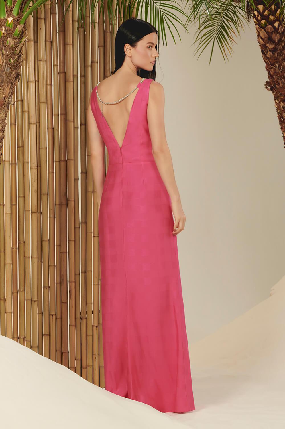 LAVINE JACQUARD CHOLET MAXI DRESS 902230911 - Blueberry Boutique