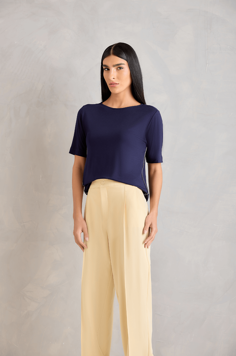 PANTS TAILORED CREPE CH 601240212 - Blueberry Boutique