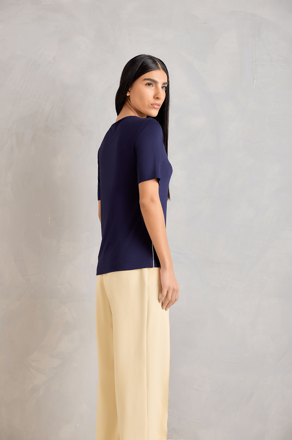 BLOUSE KNIT CHOLET 101250203 - Blueberry Boutique