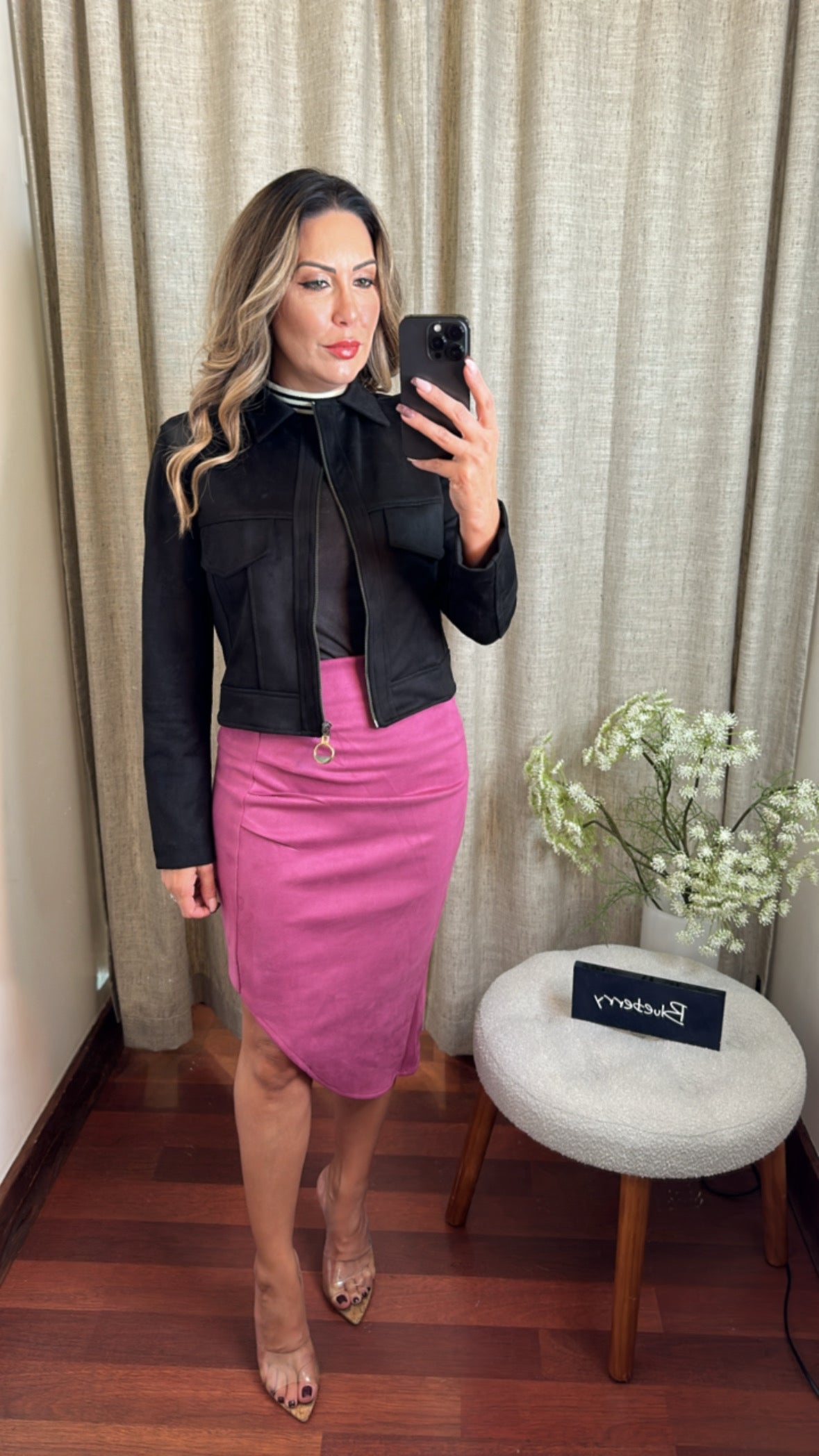 KALANI SKIRT CHOLET SUEDE 801230206 - Blueberry Boutique