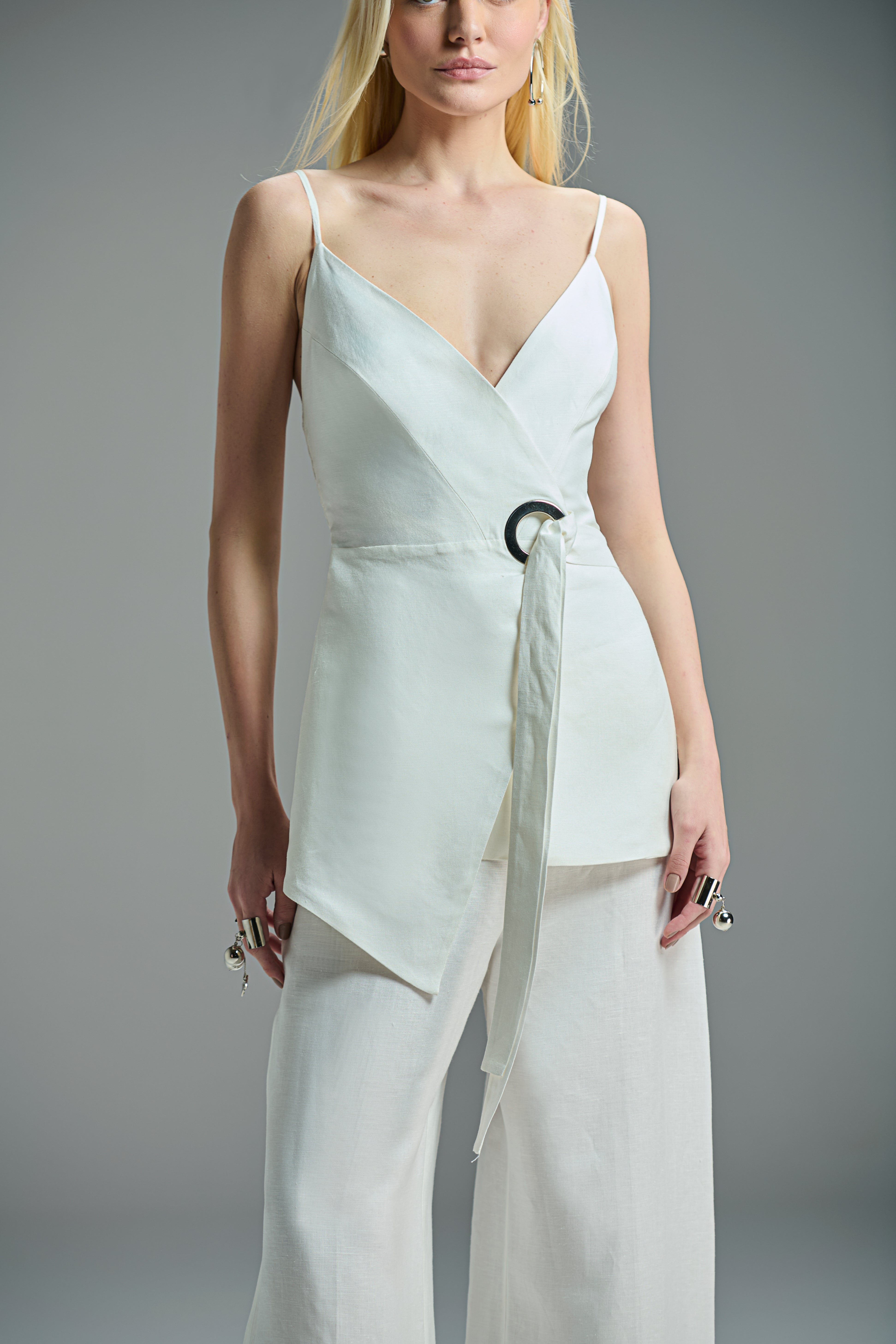 Set Vest Pant Linen Caos 56729