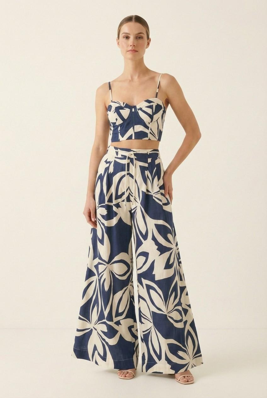 Cropped Top/Pants Set 5907