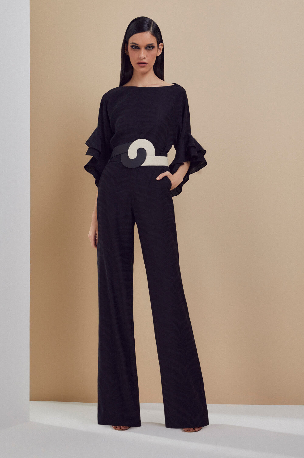 BLOUSE CHOLET JACQUARD 101240317 - Blueberry Boutique