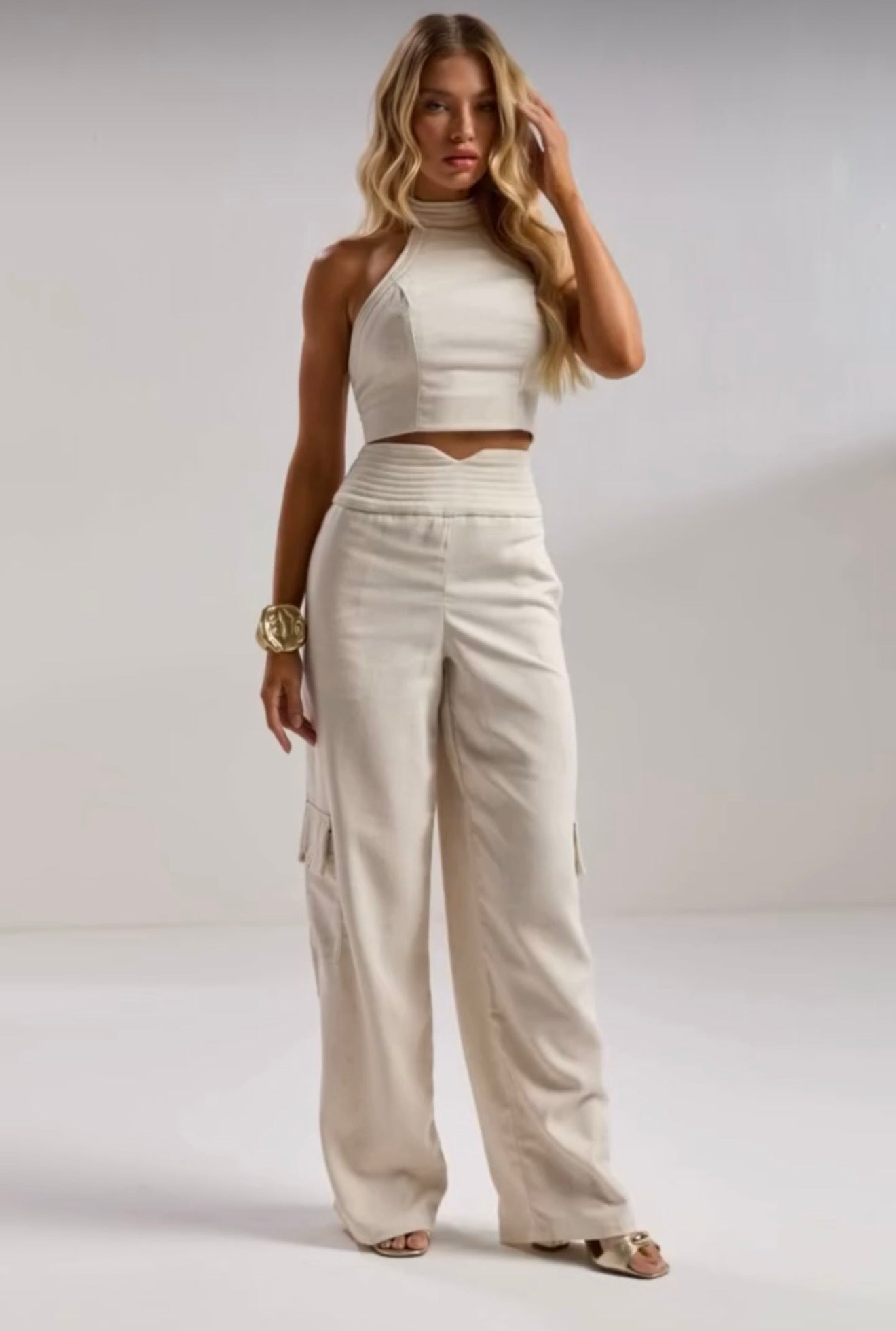 Pant Cargo Linen Zoew Z26