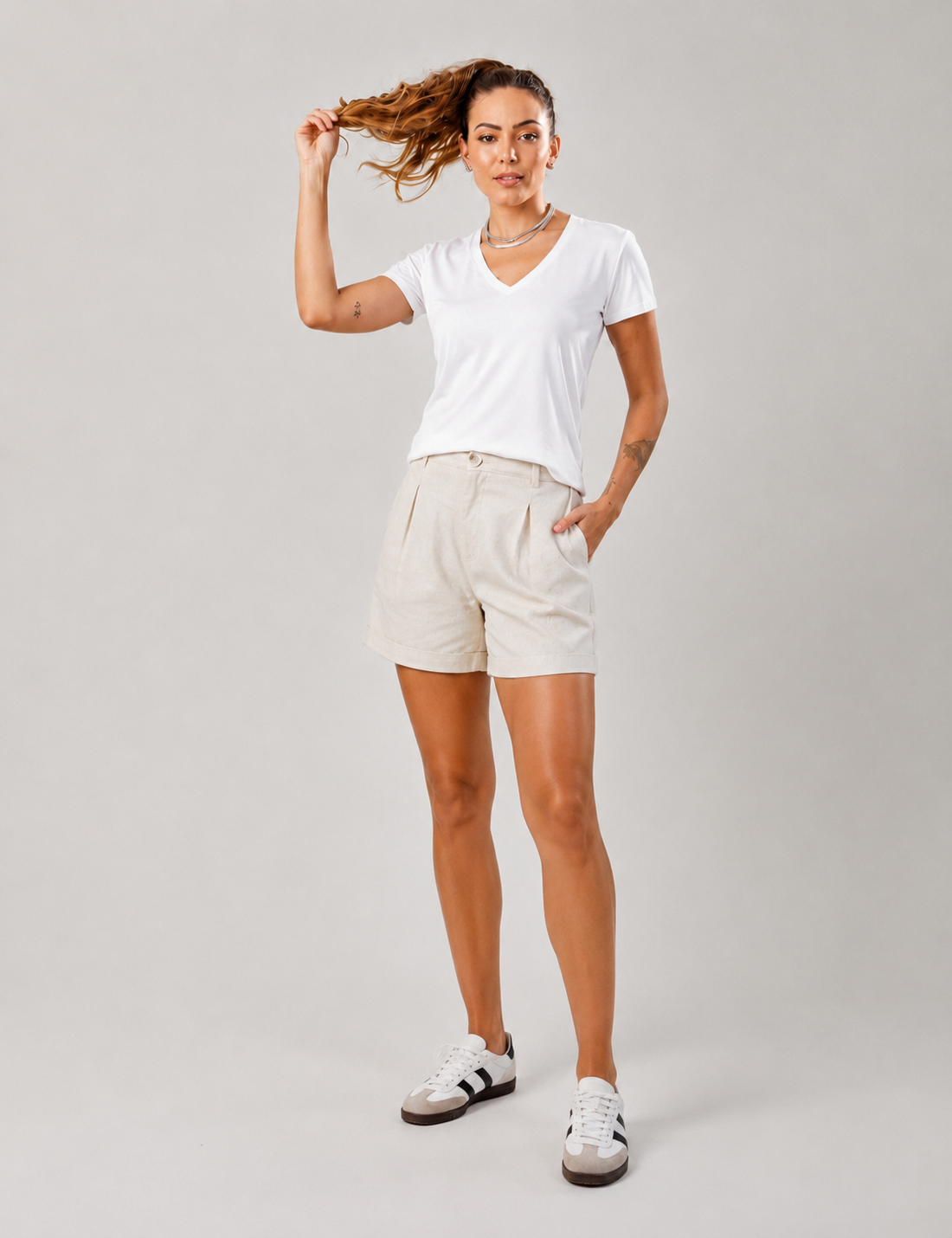 T-SHIRT V-NECK RAFAELA 4533