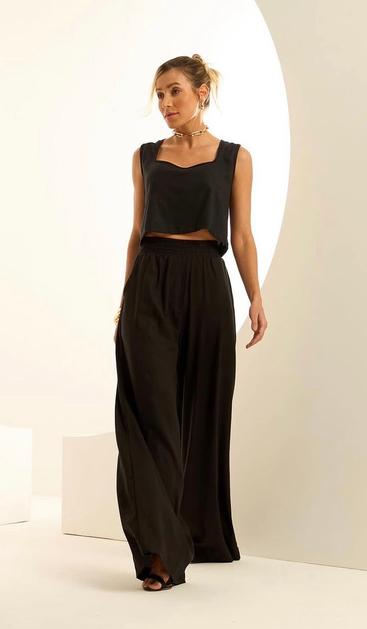 Pant linen Zoew elastic Z26