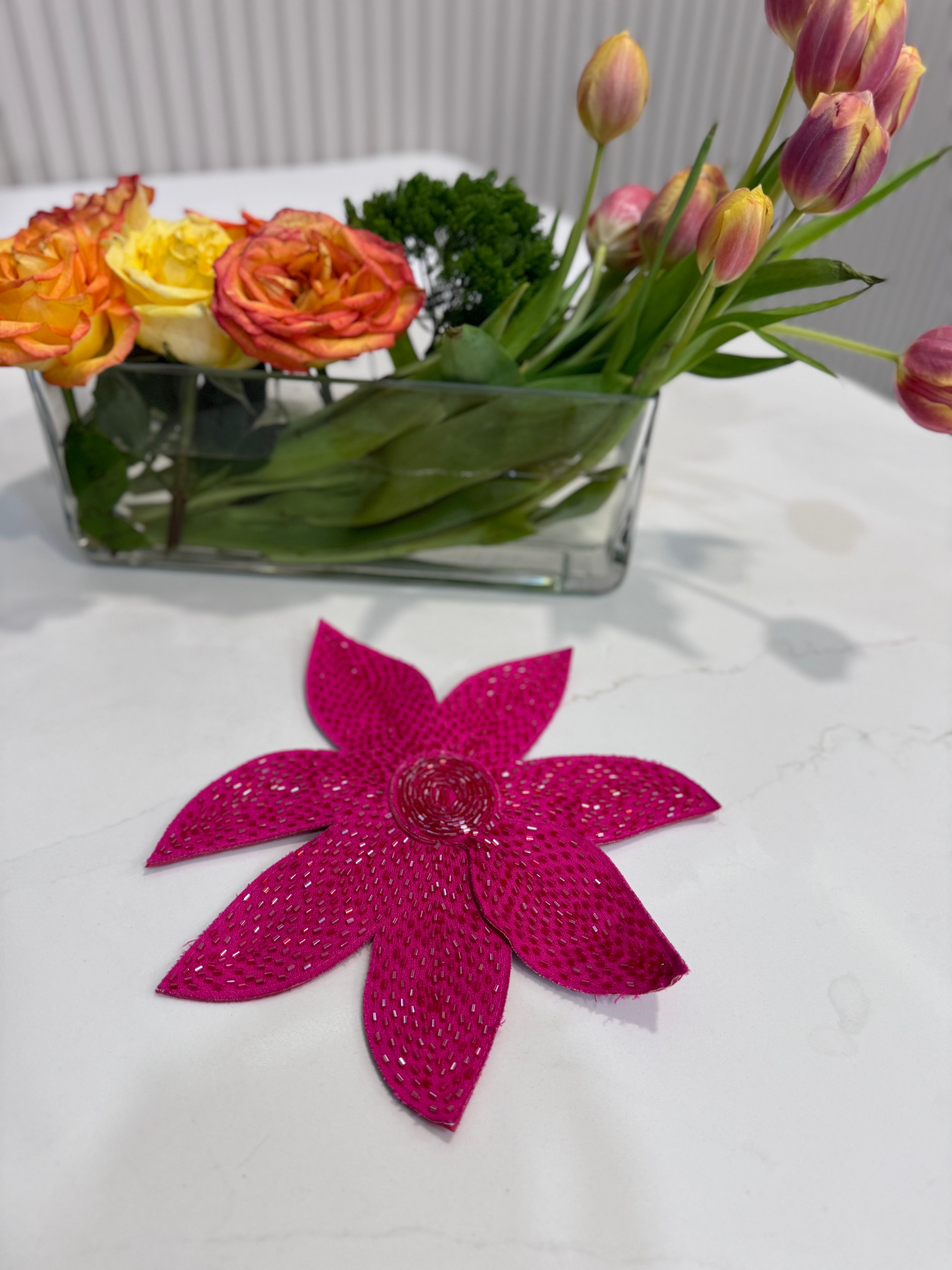 FLOWER BROOCH CHOLET 992230707 - Blueberry Boutique