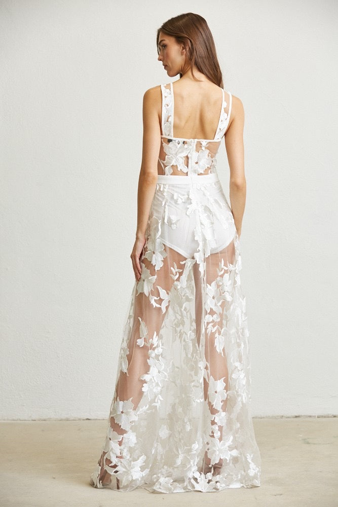 CAYMAN MAXI LACE DRESS 1136 - Blueberry Boutique