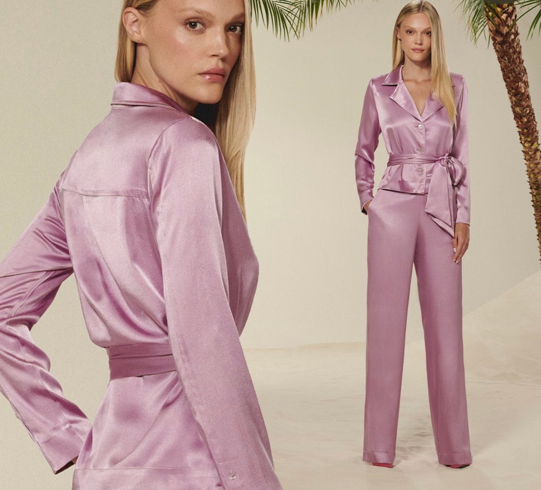 PANT SATIN CHOLET 602230704 - Blueberry Boutique