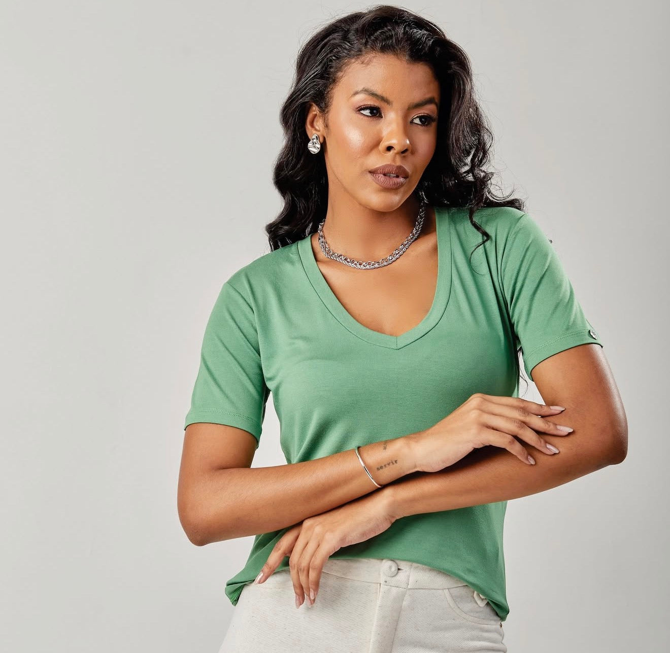 T-SHIRT V-NECK RAFAELA 4533