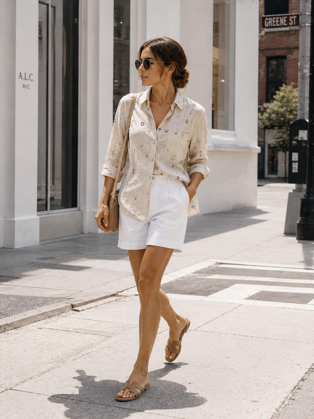 Shirt Linen L/S 82456