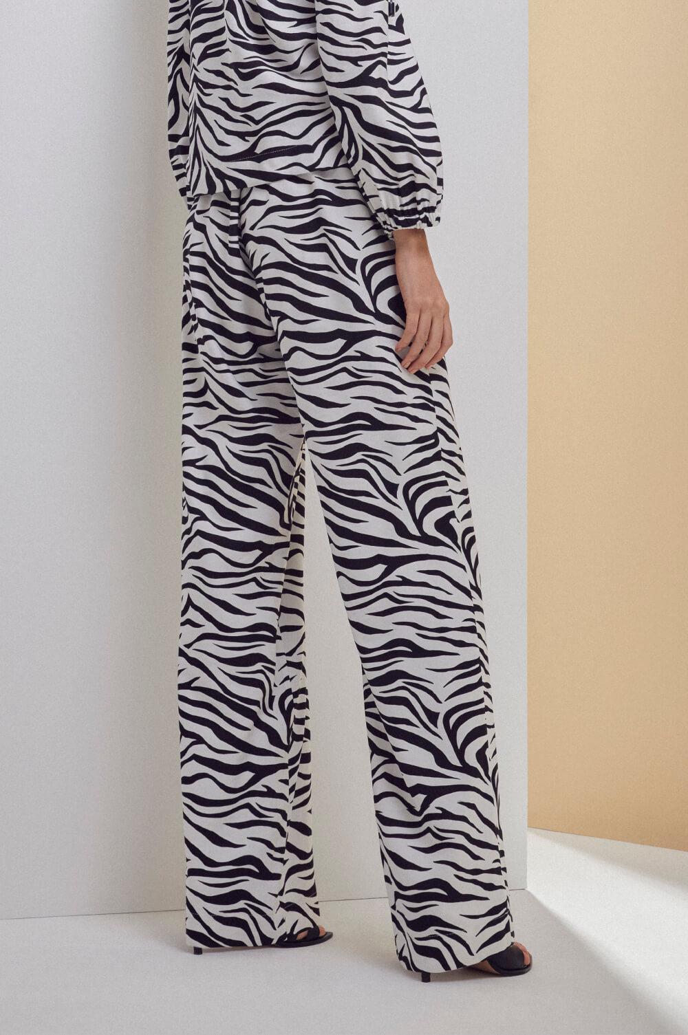 ZEBRA PANT CHOLET 601240317 - Blueberry Boutique