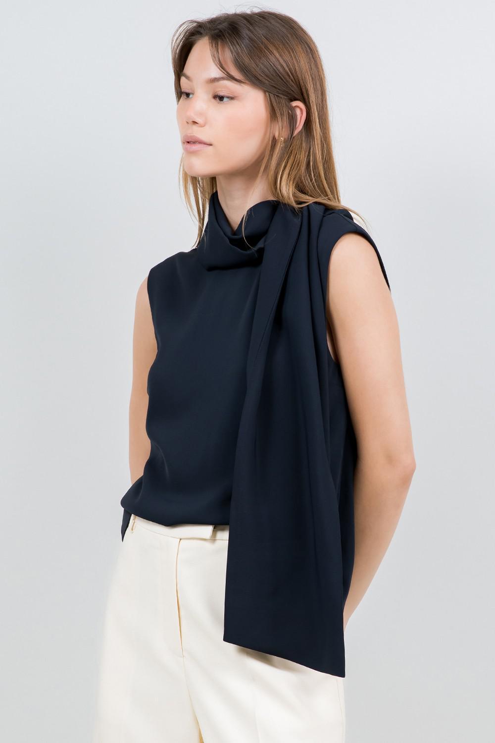 BLOUSE SLEEVELES 13435 - Blueberry Boutique