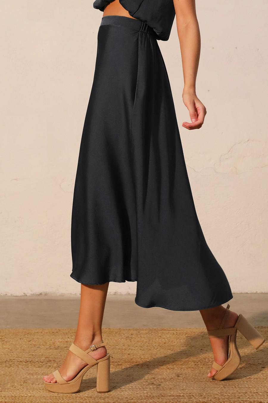Silvey Silk Midi Skirt 8575
