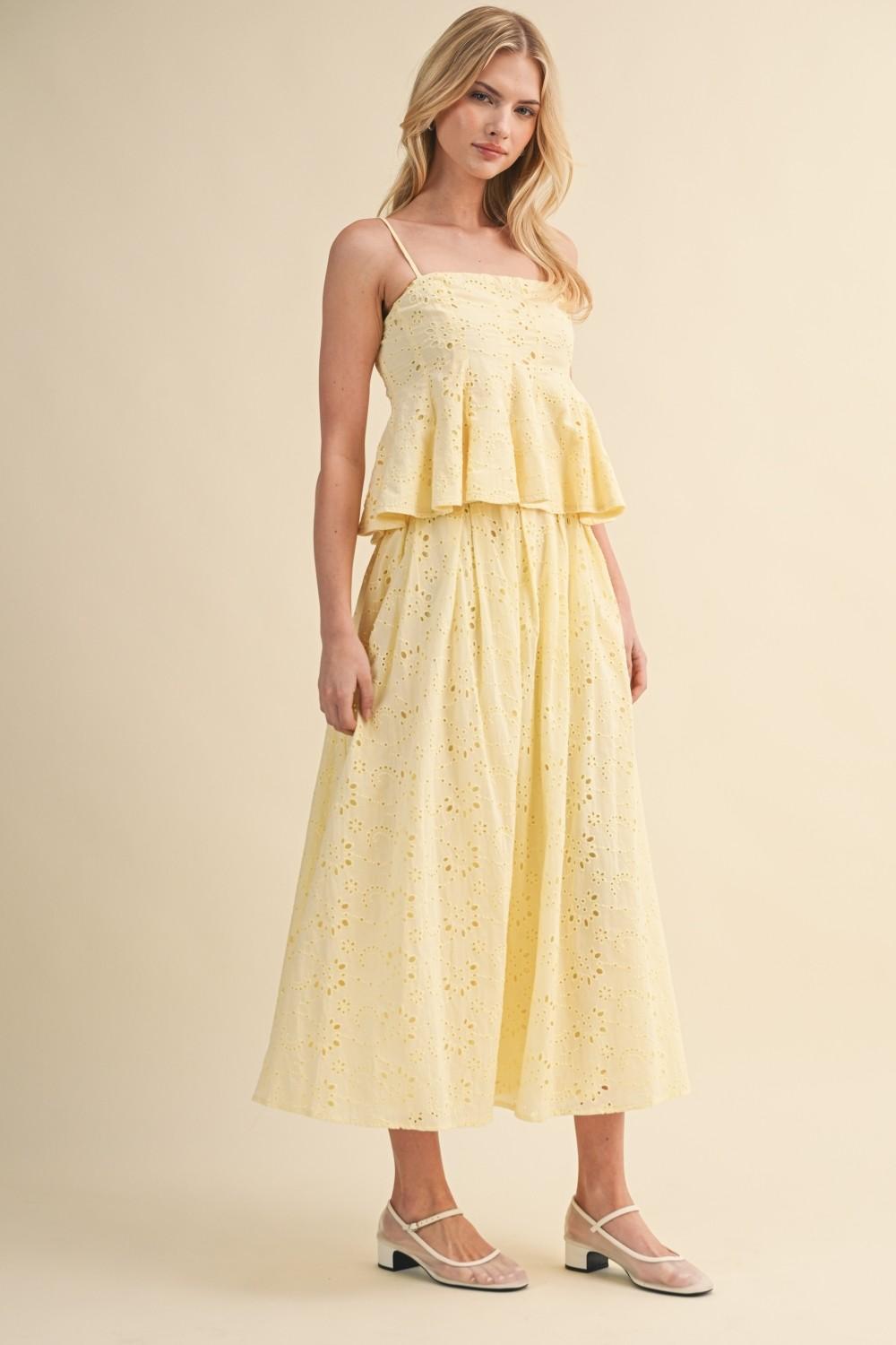 Top And Midi Skirt Set 6512