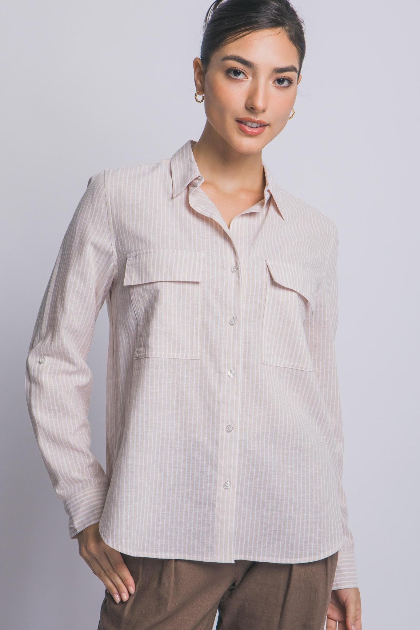 Striped Long Sleeve Shirt 10399