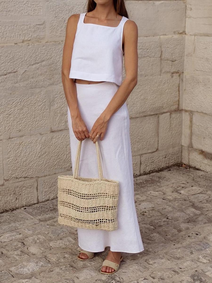 Kaly Maxi linen Skirt 0573