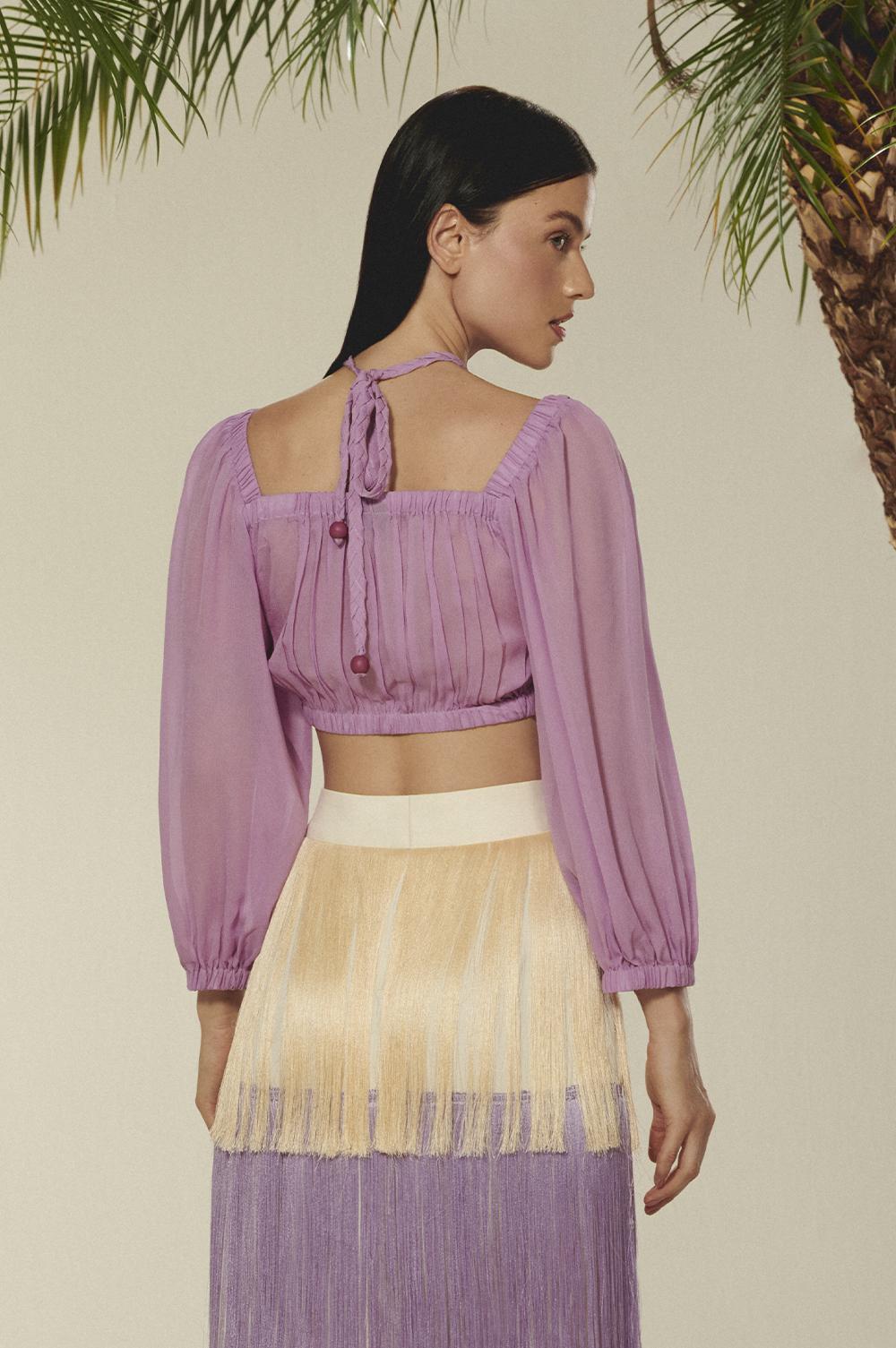 ESTER CROPPED CHOLET 102230710B - Blueberry Boutique