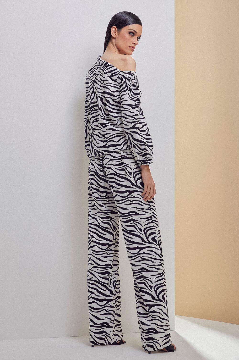 ZEBRA PANT CHOLET 601240317 - Blueberry Boutique