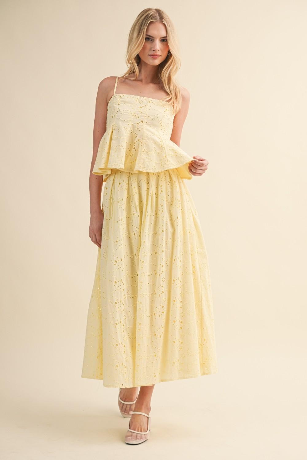 Top And Midi Skirt Set 6512