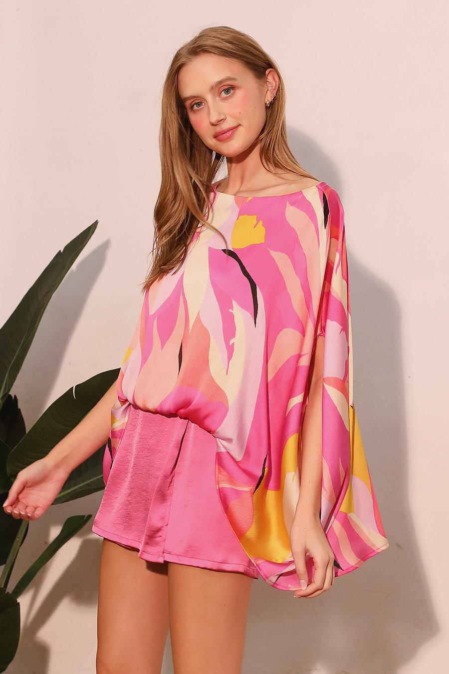 BLOUSE BOAT NECK 8985 - Blueberry Boutique