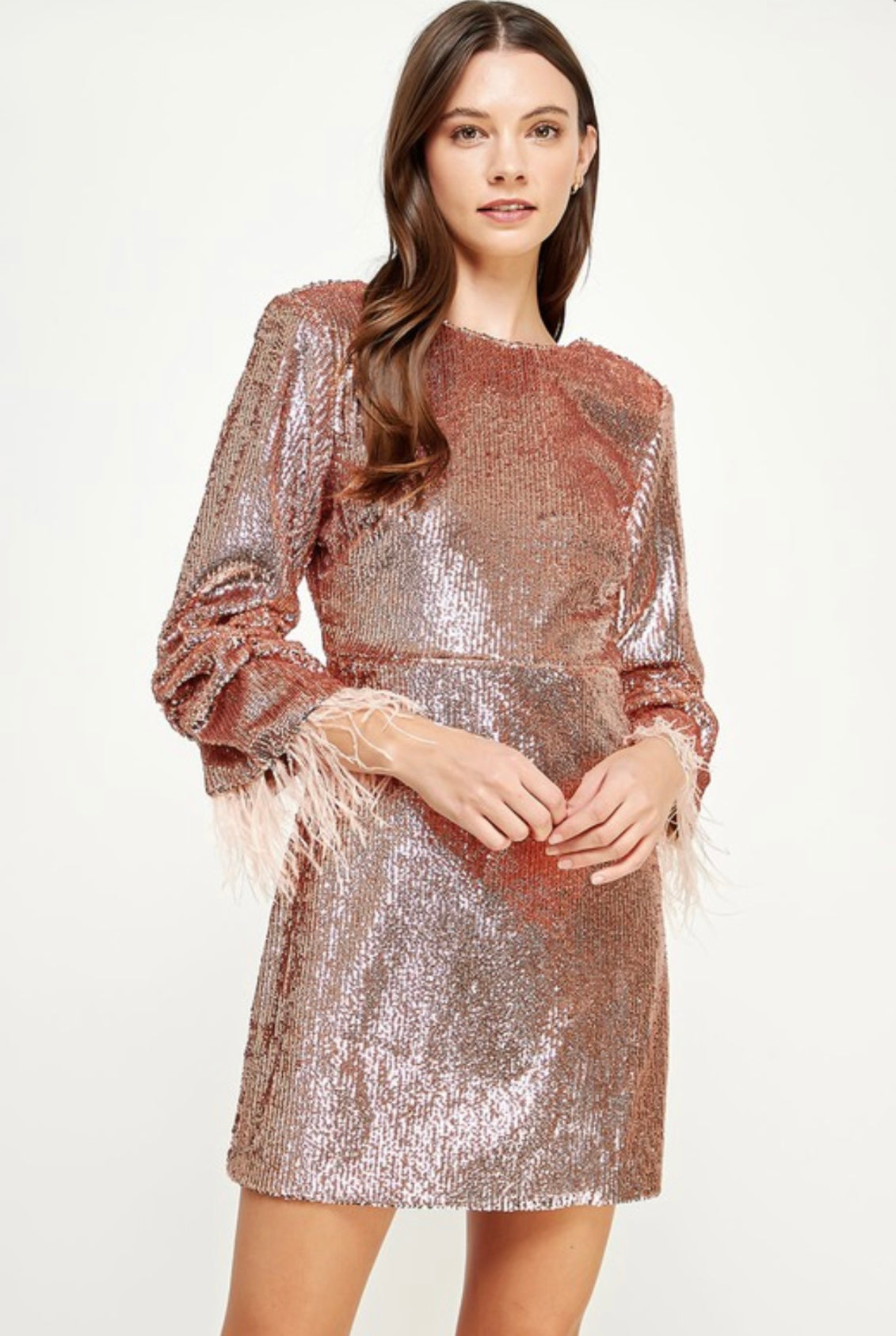 MARIANNE MINI DRESS SEQUIN - Blueberry Boutique