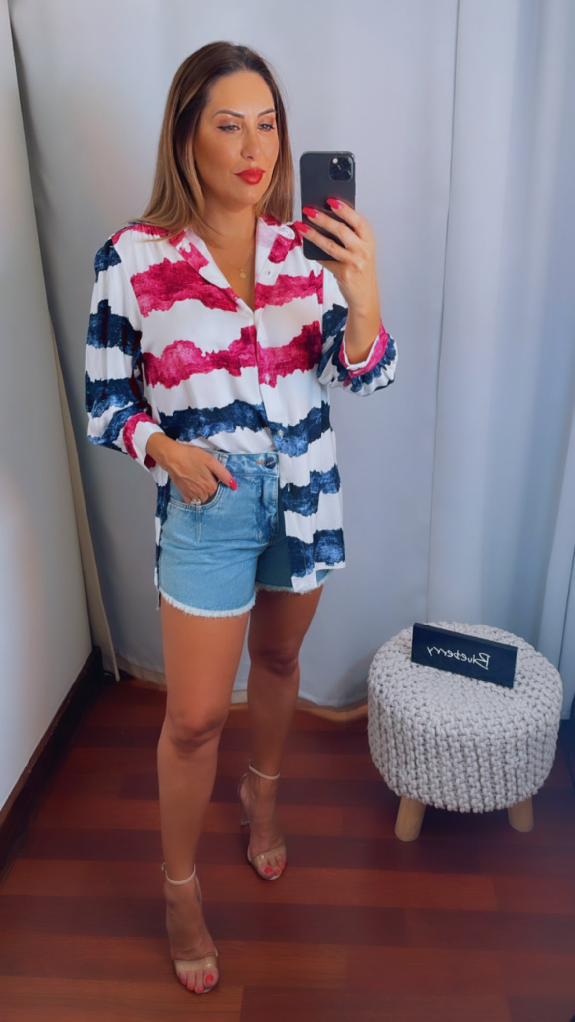 LUSI BLOUSE TIE DYE - Blueberry Boutique