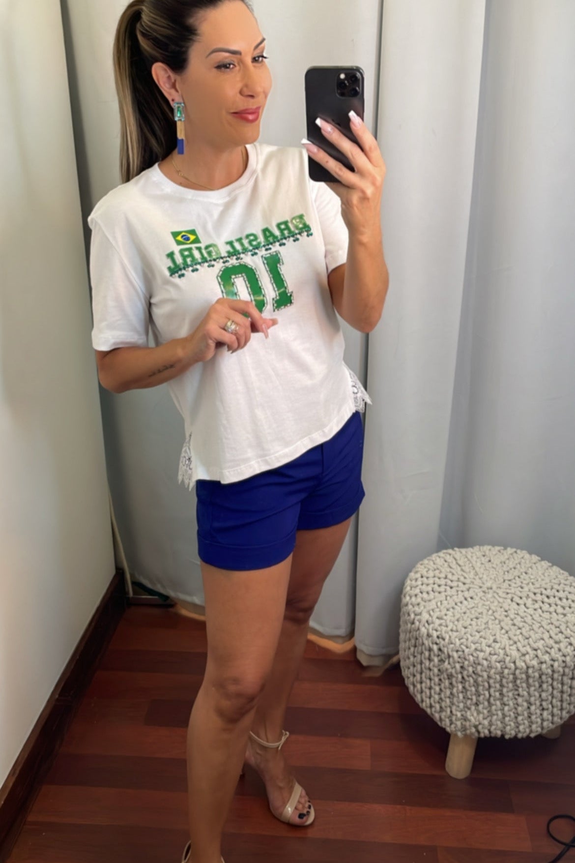 T-SHIRT BRASIL GIRL - Blueberry Boutique