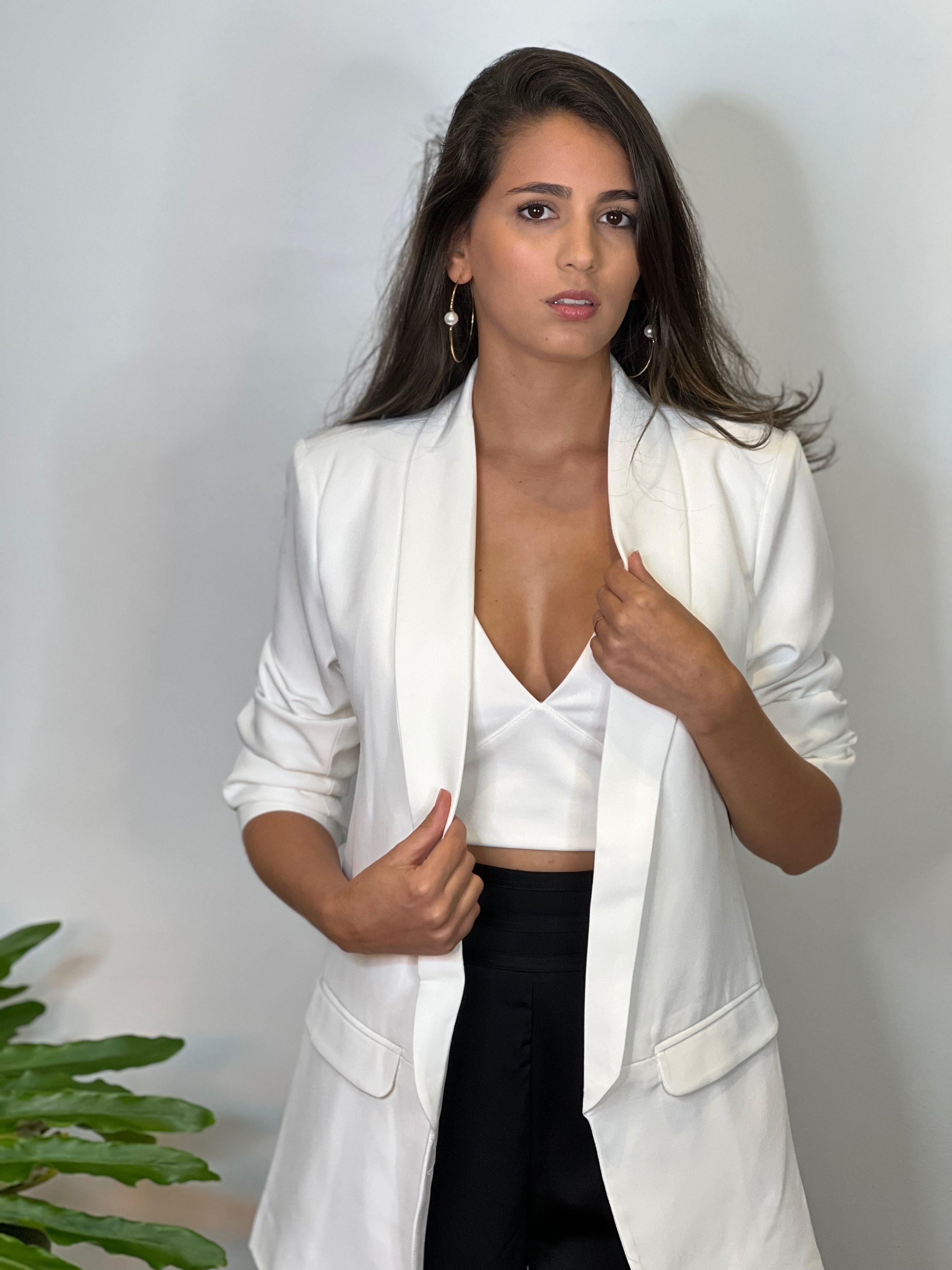 SABRINA BLAZER OVI 5833 - Blueberry Boutique