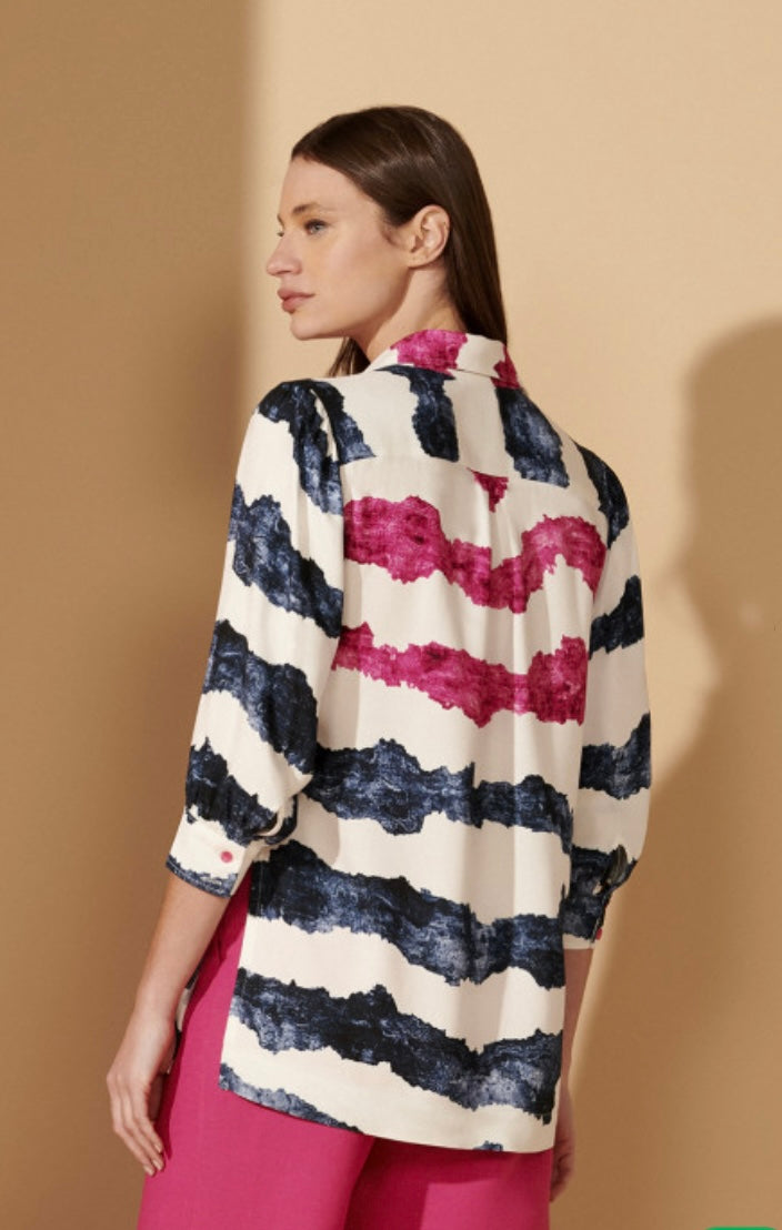 LUSI BLOUSE TIE DYE - Blueberry Boutique