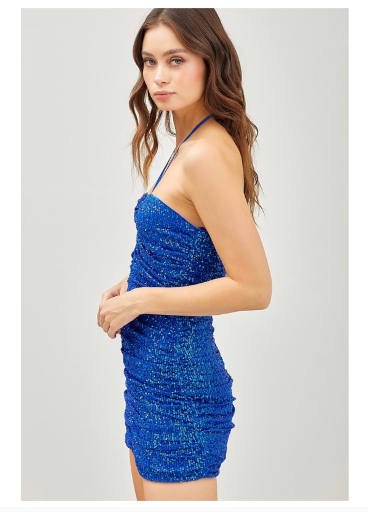 CHLOE MINI DRESS SEQUIN - Blueberry Boutique