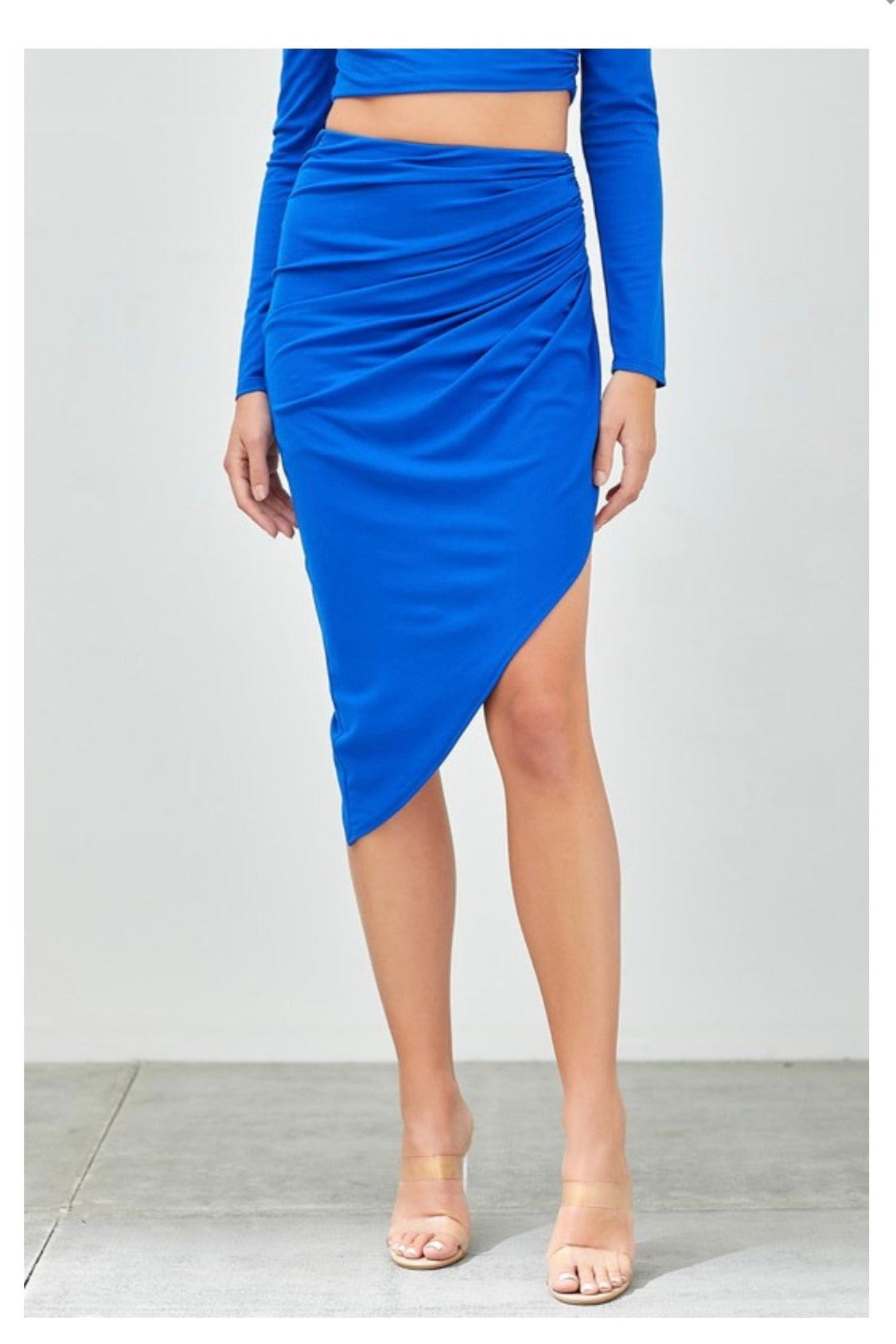 IRIS ASSYMETRIC SKIRT - Blueberry Boutique