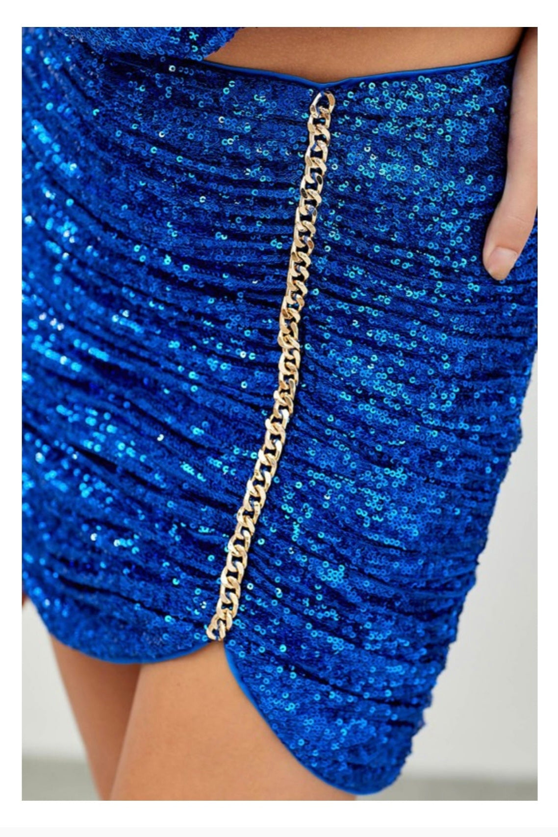 LORENA SKIRT MINI SEQUIN - Blueberry Boutique