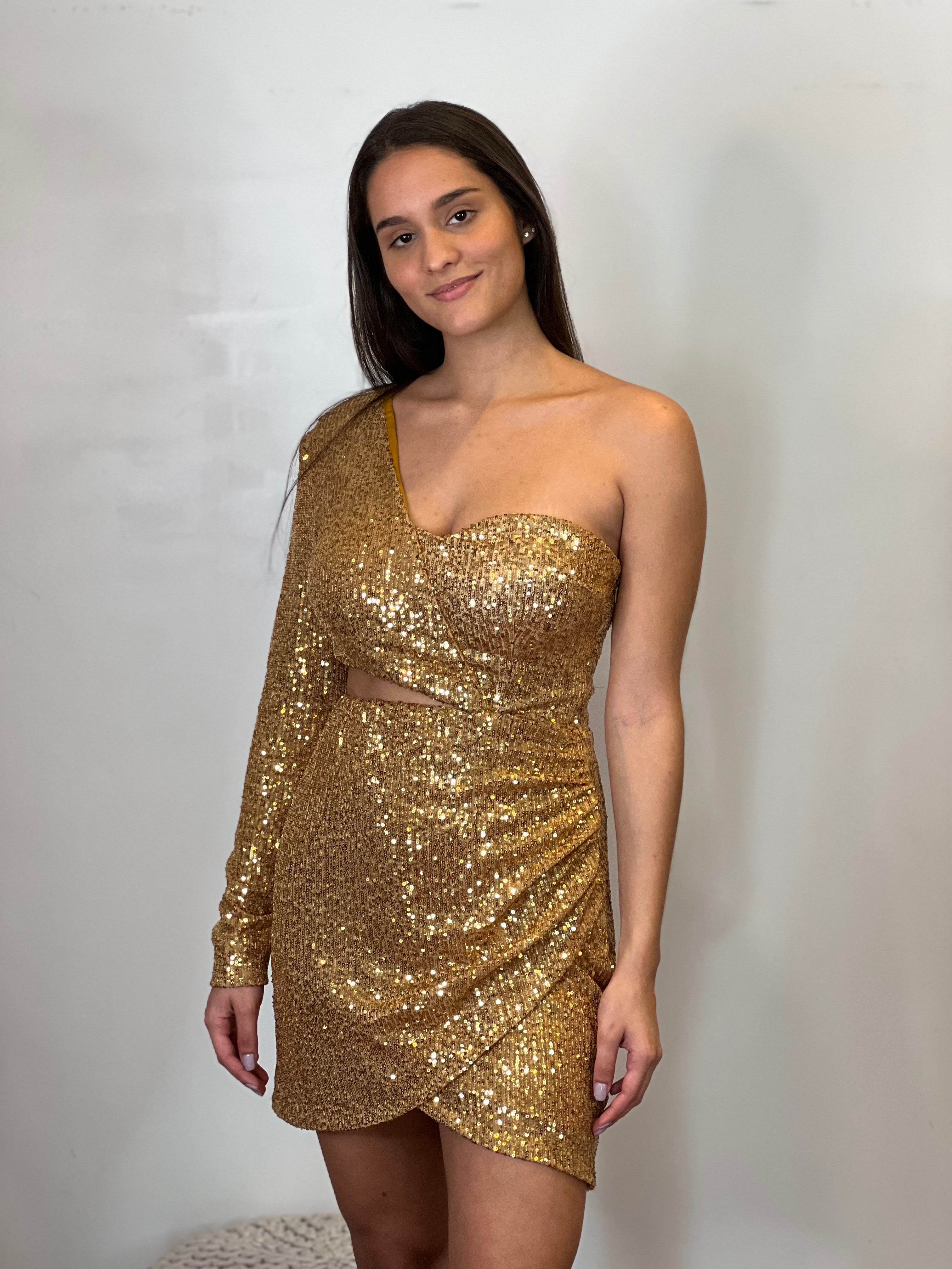 SHARON DRESS SEQUIN - Blueberry Boutique