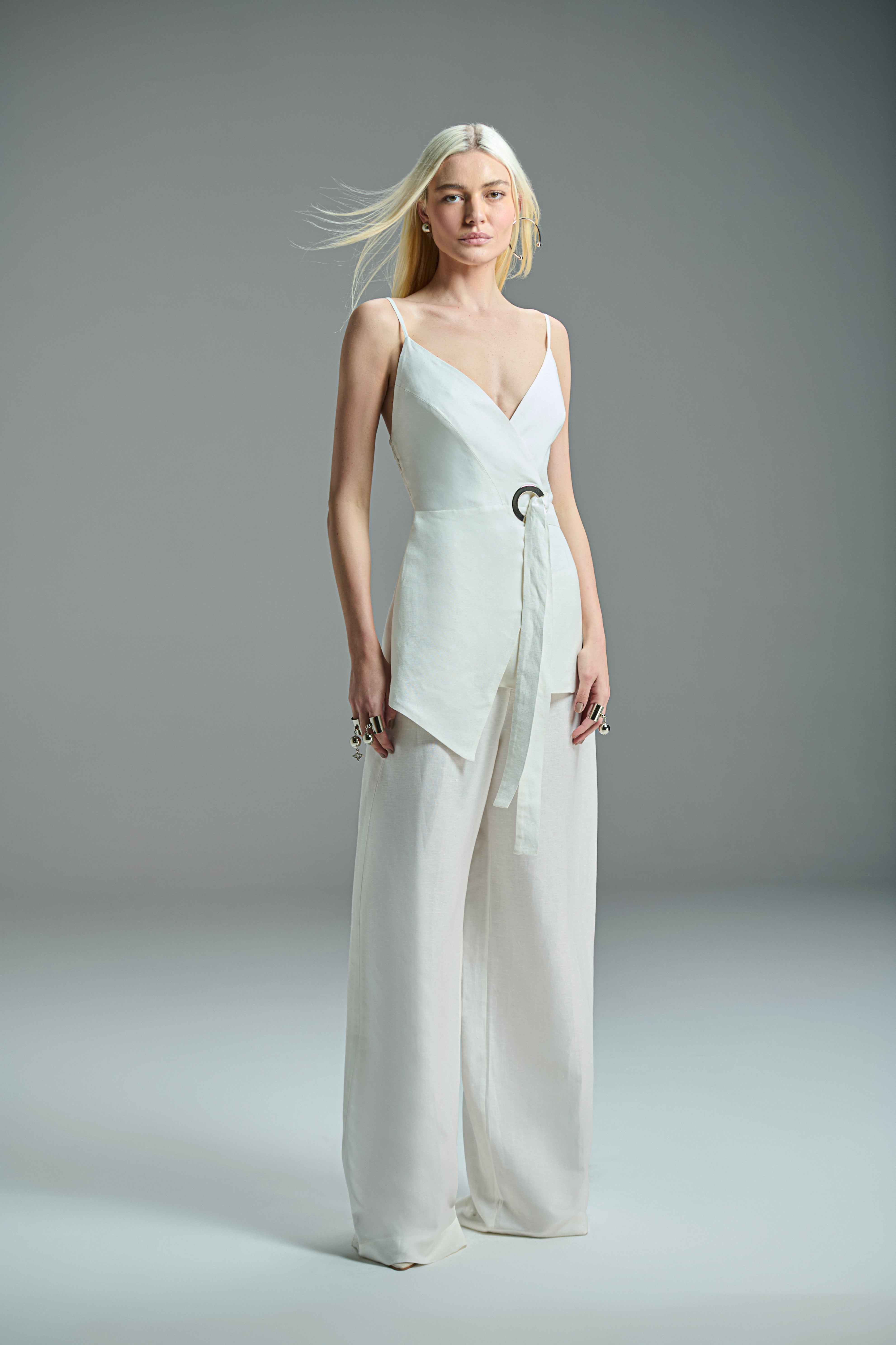 Set Vest Pant Linen Caos 56729