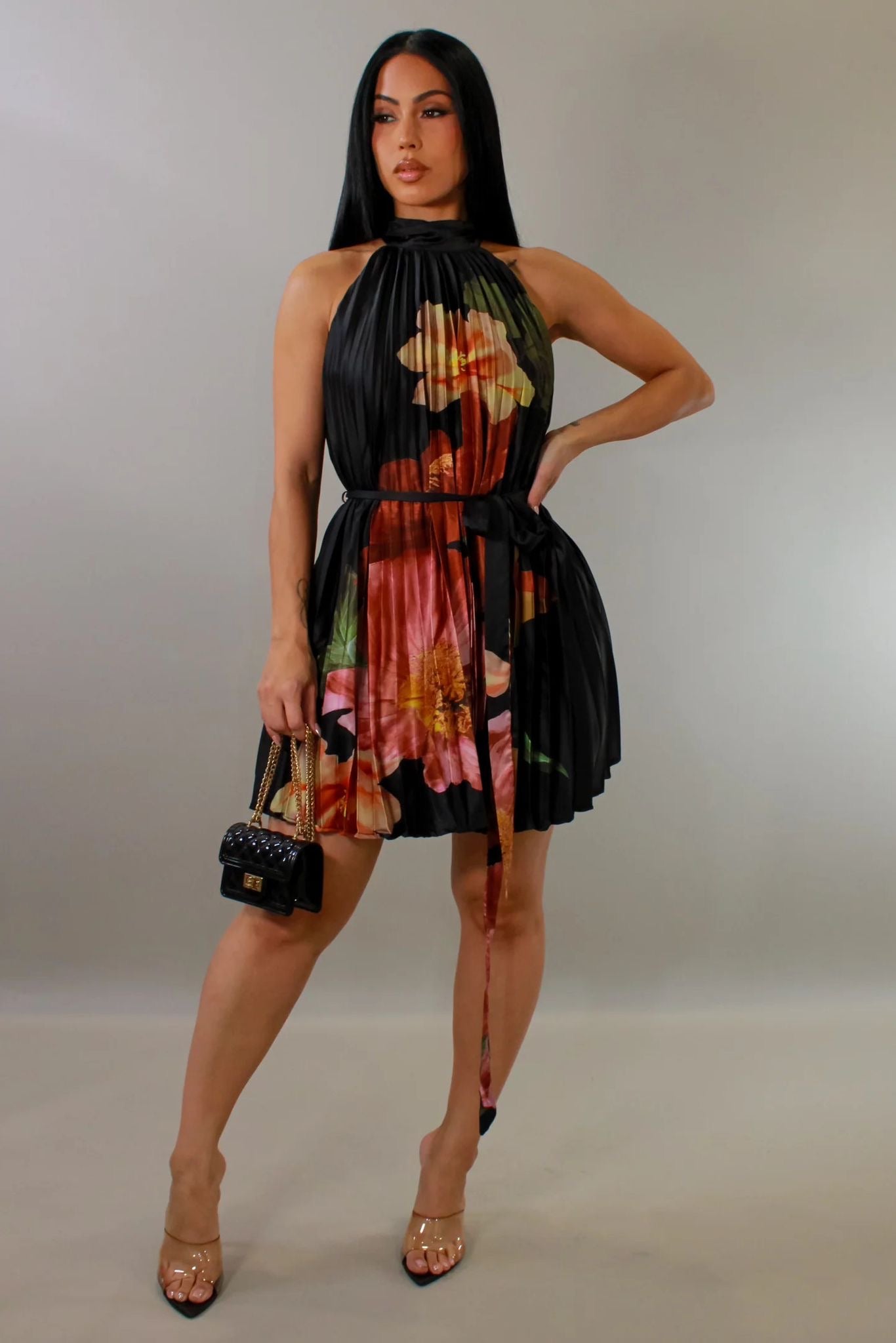 Plated Mini Dress 4480