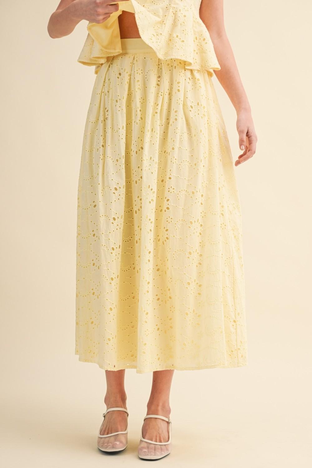 Top And Midi Skirt Set 6512